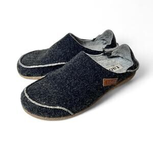 Taos Convertible Mule Grey Wool Felt Cork Rubber Sole Shoe Clogs Womens 9.5